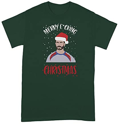 LIBBY'S BENCHMARK27 DESIGNS Roy Kent Christmas Shirt Roy Fing Kent Tshirt Oi Merry Fcking Christmas Forest Green