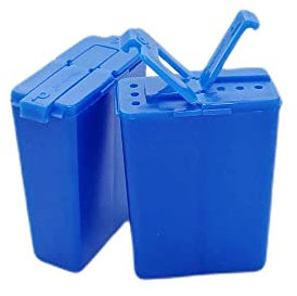 Tupperware SET (2) To Go Würzling 25 ml dunkel blau C72 Salzstreuer Pfeffer/Salz Streuer