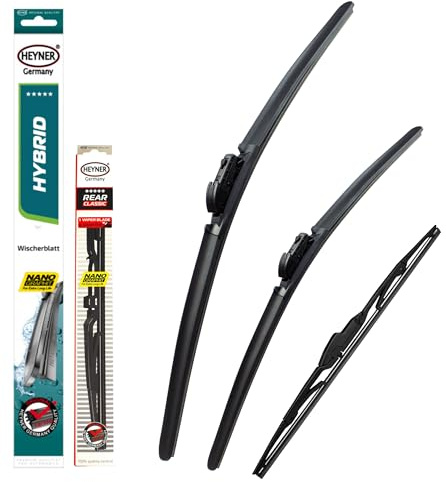 Heyner Germany Aero Full Set Hybrid Windscreen Wiper Blades Front Rear Fits Mazda CX-5 2017-onwards 241814TLC HH2418TLC14HRC