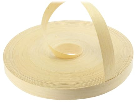 WoodPress® 22mm Real Koto Edging Tape - 50m Iron On Edging Strip - Pre-Glued Edge Banding for DIY Application - Wood Trim Edging Tape for Desk, Cabinet, Door - Edging Strip for Furniture Restoration