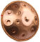 ANTETOK Gold Harmonic 440hz 22 Zoll Handpan Steel Drum 12 Töne in D-Moll Stahl Zungentrommel, Harmonische Percussion für Klangheilung, persönliche Meditation, Yoga, Geschenk für Musikliebhaber