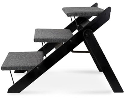 Hunderampe, Hundetreppe zum Bett, Treppe für Hunde zum Aufsteigen ins Bett, für kleine, große alte Hunde, Katzen für hohe Betten, Auto, SUV, Sofa, Couch, faltbar, tragbar, Autorampe, Hunderampe