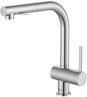 Roca A5A851FC00 Mezclador Cocina, Coleccion Ona, Caño Extraíble, Cromado