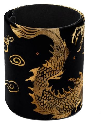Eslifey Stifthalter, runder Stifthalter für Schreibtisch, chinesisches goldenes Drachenmuster, Stiftebecher, Make-up-Pinselhalter, Ständer, Display, Schreibtisch, Schreibwaren, Organizer für Zuhause,