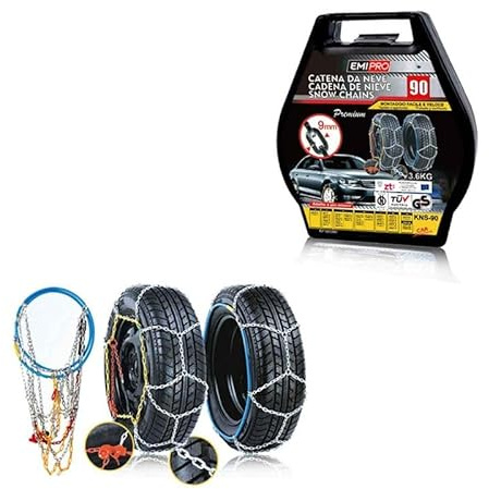 Catene Da Neve 180/80R15, 185/80R15,195/70R15,195/75R15,205/60R15,205/65R15,215/60R15,225/55R15,175/80R16,175/75R16,195/65R16,205/55R16,205/60R16,215/55R16,225/50R16