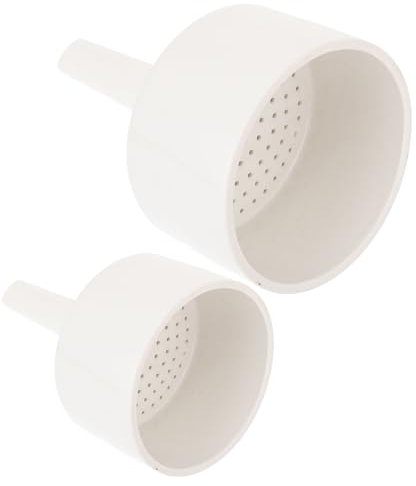 ULTECHNOVO Set 2 Pezzi Imbuto Buchner in Ceramica Resistente All’usura, Imbuto Filtrante 60 Mm e 80 Mm Per Laboratorio, Strumento Di Filtrazione Chimica Per Studenti e Uso Scientifico