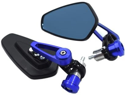 Rückspiegel Universal schwarz 7/8'' 22mm Motorrad Seitenspiegel Lenkerendenspiegel für Yam&aha FZ6 FZ6R FZ8 MT-07/FZ-7 MT-09/SR/FZ9 FZ1 Seitenspiegel