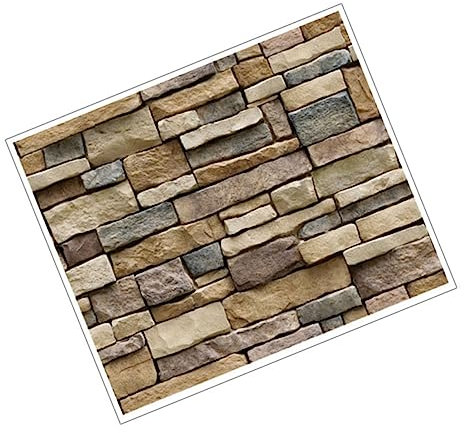 OSALADI Selbstklebende Ziegelstein Tapete Wandaufkleber Pvc-stein- Für Wohnzimmer Schlafzimmer Flur Und Haltbar