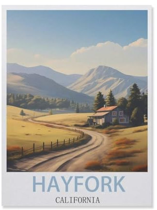 Jigsaw Puzzle 1000 Pieces，Hayfork California，Large Family Puzzle Game Artwork for Adults Teens（38x26cm）-DM13