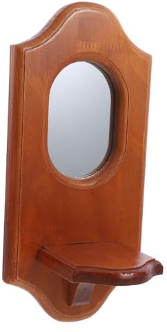 HOOTNEE Rustikaler Wandkerzenhalter Aus Massivholz Dekorativer Kerzenständer Für Stabkerzen Vielseitige Wanddekoration Für Wohnraum Büro Badezimmer Und Kamin Stilvolles Vintage-Design