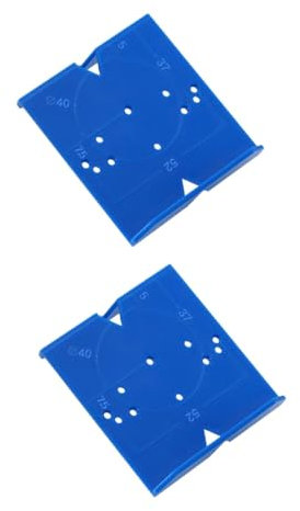 DIYEAH 2 Pièces Gabarit de Perçage pour Charnières Cachées Outil de Positionnement pour Installation de Portes de Marquage