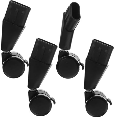 NUOBESTY 4 Pièces Roulettes Universelles pour Sols Durs et Tapis Résistantes et Rotatives Mobilité Silencieuse pour Bureau et Mobilier