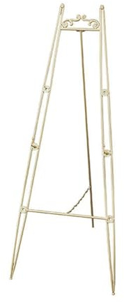 Generico Supporto for cartellone di benvenuto for matrimonio in metallo, supporto da pavimento portatile con altezza regolabile, for disegnare, esporre immagini, feste e matrimoni(45x120cm)