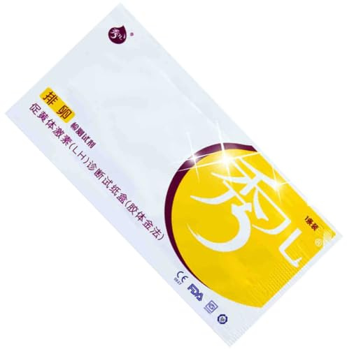 HAPINARY Kit per L’Ovulazione 10 Pezzi Strisce Reattive Monouso Strumenti per Test di Ovulazione Precisi e Leggeri per Controllo Giorni Fertili e Pianificazione Familiare