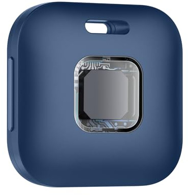 Hoxe Air Tag Traceur Bleu foncé-1 pièce,Traceur Bluetooth 5.3 et localisateur d’Objets, Tracker Porte-clés Fonctionne avec iOS et Android, pour clés/Sacs/Bagages/Valises/Portefeuilles