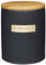 MasterClass Barattolo Ermetico per Zucchero in Gres, con Coperchio in Bambù, 1 Litro - Nero
