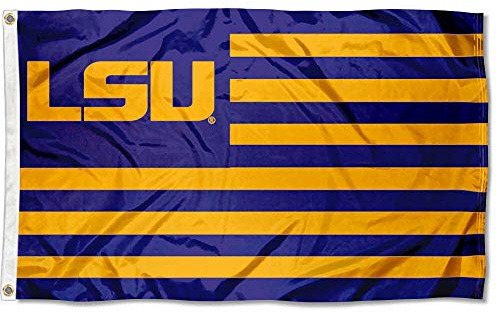 Louisiana State LSU Tigers Stars and Stripes Nation Flag