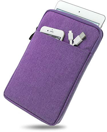 humblebe Wasserabweisende Tasche mit Kantenschutz für 7.0 Samsung Galaxy Tab 3 inkl. Matte (entspiegelte) Schutzfolie in Purple [passend für SM-T210, SM-T211]