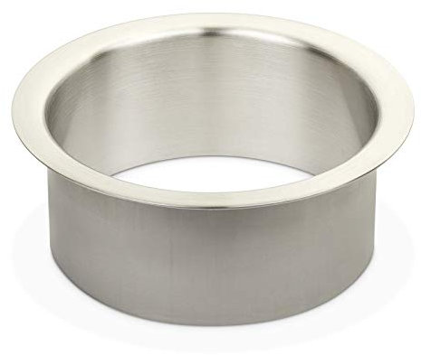 SOTECH Passe-Déchets à Encastrer dans le Comptoir Lavabo ou Plan de Travail Acier inoxydable finement Brossé Ø 180 mm Hauteur 70 mm