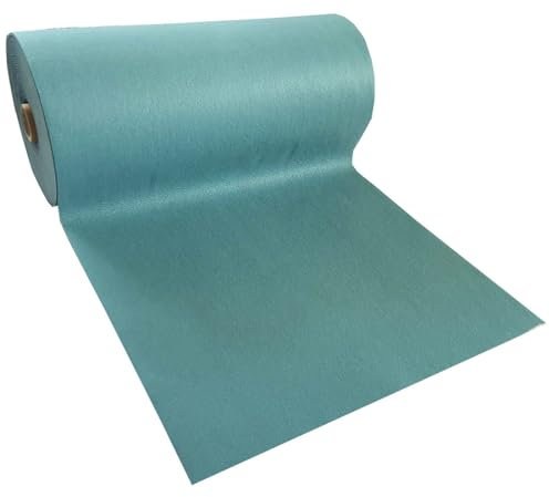 Exma Alfombra de Pasillo Antideslizante | Alfombra moqueta Pasillo Estampados | Fácil Limpieza | Alfombra Pasillero | Venta por Metros | 100cm x 61cm - Verde Agua