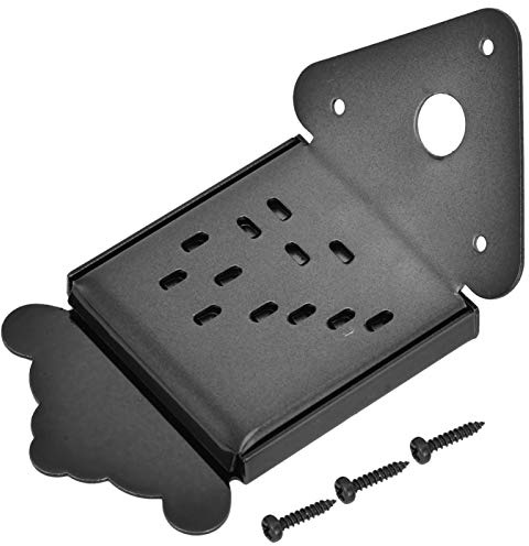 Tomotato Mandoline Saitenhalter aus Stahl Mandoline Gitarren Saitenhalter mit Abdeckung und Schrauben Exquisites Musikinstrumentenzubehör für Saiteninstrumente(Schwarz)
