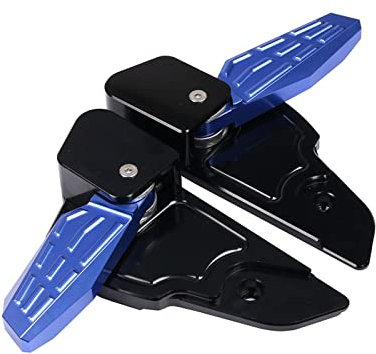 Fußrasten Für Vespa Für Primavera Für Sprint 150 2013-2020 Faltbare Trittstufen Verlängerung Fußpedaladapter Motorrad Fußrasten Beifahrer Moto Cross Fußrasten (Color : Blau)
