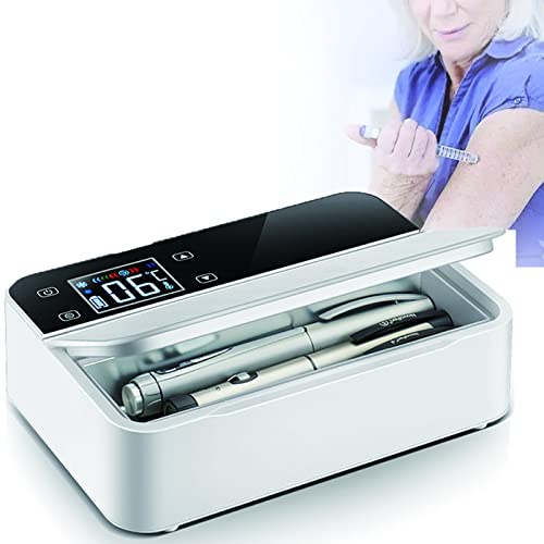 Frigorifero per Insulina per Refrigeratore,Dispositivo di Raffreddamento Insulina, Piccola Mini Frigo Insulina, Frigorifero Elettrico della Medicina,per Insulina Cooler,1xBattery