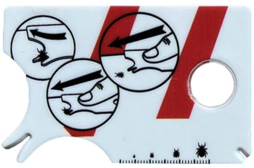 Zeckenkarte Für Menschen,Zeckenkarte Mensch,Zeckenkarte Mit Lupe,Leicht Zu Tragende Zecken Waagenkarte,Schnell Sanft Zecken Vom Haustier Kinder-1/3 Pieces
