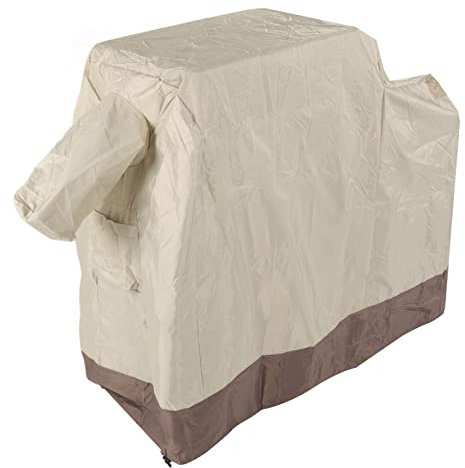 Grillabdeckung, Wasserdicht, Staubdicht, 420D Oxford-Stoff, Grillabdeckung für Balkon, Wohnzimmer, Beige, 104 X 68,5 X 124 cm