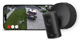 Ring Outdoor Camera Pro (Power Over Ethernet, newest gen), Security Camera, Retinal 4K, up to 10X Enhanced Zoom, Radar Detection, Privacy Settings, 30-day free trial of Ring Subscription Plan