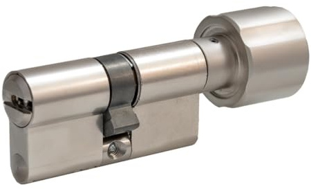 ABUS Bravus.2500 MX Magnet Knaufzylinder 40|40K | Sicherheitszylinder mit Magnet-Technologie | Höchster Kopierschutz | Patentschutz bis 2038 | 5 Schlüssel + Sicherungskarte | Einzelschließend