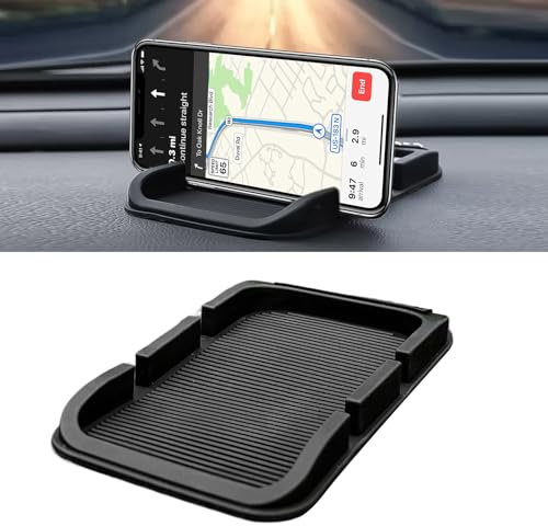 3 In 1 Auto Anti-Rutsch-Pad, Handy Silikon Armaturenbrett Matte, Münze Schlüssel GPS Sonnenbrille Aufbewahrungskiste für Autodekorationen
