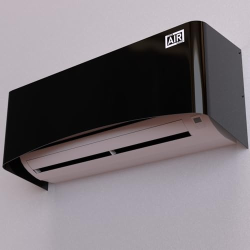 Box Air Klima Split Cover - Cache le split et respecte le design de votre maison (Noir, S)