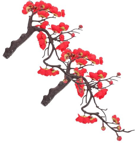 Toddmomy Ramo de de Ciruelo Artificial 2 Piezas Decoración de Fiesta Ramas Simuladas Diseño Realista para Bodas y Decoración del