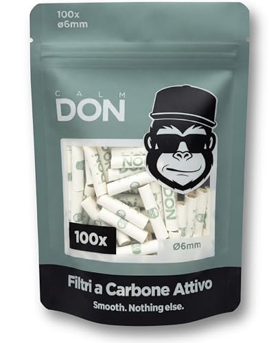 CALM DON® Filtri carbone attivo di cocco ø6mm [100 Filtri]
