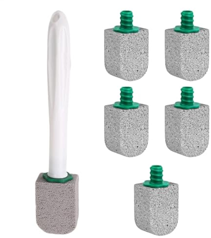 Brosse de nettoyage pour toilettes, poils de nettoyage des toilettes, détachant à l'eau dure, accessoire de salle de bain robuste, brosse à récurer profonde, idéale pour éliminer la saleté, la crasse