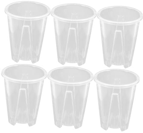 TOGEVAL 6piezas Maceta Transpirable De Plástico para Orquídeas Macetas De para Plantas para Invernaderos y Jardinería