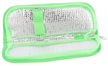 Borsa refrigerante per insulina, in tessuto Oxford, portatile, con contenitore multifunzione per penne e aghi da viaggio e da esterno 20,5 x 8 x 3 cm