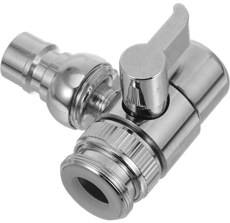 ETHZZLE Waschmaschinen Zulaufadapter 1/2 Zoll Einlassadapter Messing Druckfest für Wasserhähne und Küchenspülen 1 Stück