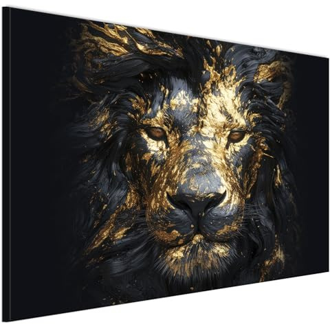 LUMASOUL Wandbilder Wohnzimmer Leinwandbild Tiere 15 120x80 cm | 1-teiliges Bild für Schlafzimmer, Flur, Büro und Küche, modernes Foto-Motiv