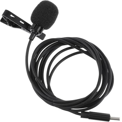 Supvox Professionelles und Winziges Lavalier Mikrofon mit USB Typ-c Anschluss Rauschunterdrückung und Plug and Play Design für Handy und Smartphone Aufnahmen