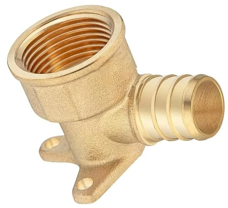 NVOQILIN Raccordo idraulico a gomito per orecchio da 1/2 3/4 Raccordo idraulico in metallo portatile a tenuta stagna Raccordo a crimpare Raccordo a gomito dell'orecchio