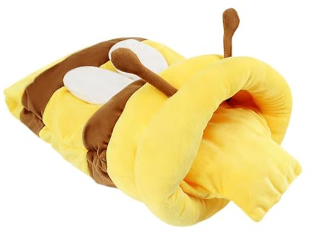 perfk Honey Pot Cat Cave Bed, Cartoon, for Small Cats, Soft Pet Bed, Warm, Comfortable, Cute, Pet Nest, with cushion