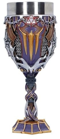 Nemesis Now Baldur's Gate 3 Shadowheart Goblet 20cm, Detailed Armor Design | Officially Licensed Fantasy Collectible, Stainless Steel Insert