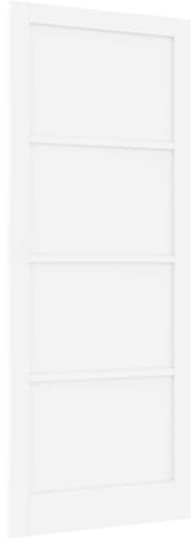 vidaXL Puerta Interior 93 x 232 cm Madera contrachapada Blanco