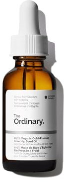 The Ordinary 100% Organic Cold-Pressed Rose Hip Seed Oil, Olio di semi di rosa canina, Riduce i segni dell'età, migliora l'aspetto irregolare del tono cutaneo e supporta l'elasticità della pelle, 30ml
