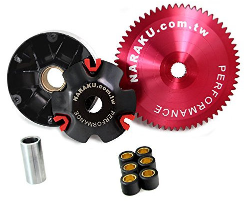 Variomatik + Riemenscheibe kompatibel mit Race 2 GT 50 4T, Vertigo 50 4T, Gorilla Motor Works Black Jack 50 4T, GT Union Strada 50 4T (Naraku/Sport)