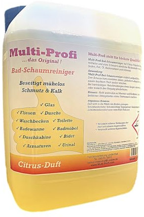 MultiProfi Nettoyant pour Mousse de Bain avec Parfum Agrumes, 5,0 Liter