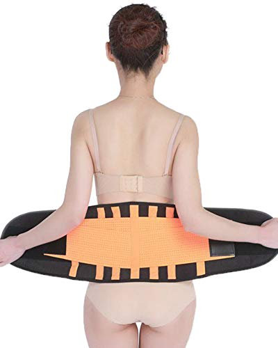 Bauchweggürtel Bauchgürtel, Taille Trimmer Sport Powergürtel Waisttrainer, Schwitzgürtel, Hot Sauna Belt, Bauch Fett Weg Gürtel, Bauchgurt für Damen und Männer Korsett Gürtel Fitnessgürtel Orange XL