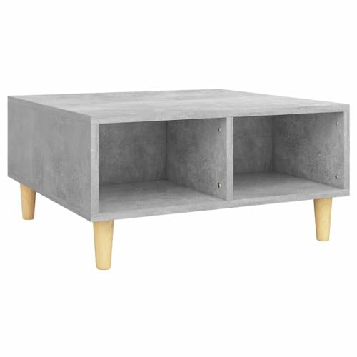 vidaXL Coffee Table Couch Side Sofa Accent Centre Table End Desk Storage Shelf Home Living Room Furniture Decoration Concrete Grey Engineered Wood